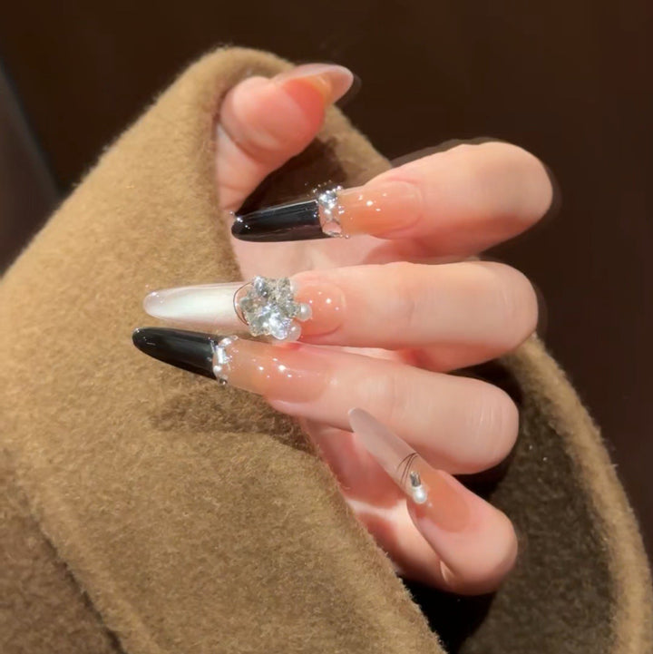Premium Rhinestone-Embellished Press-On Nail Extensions Kalsten