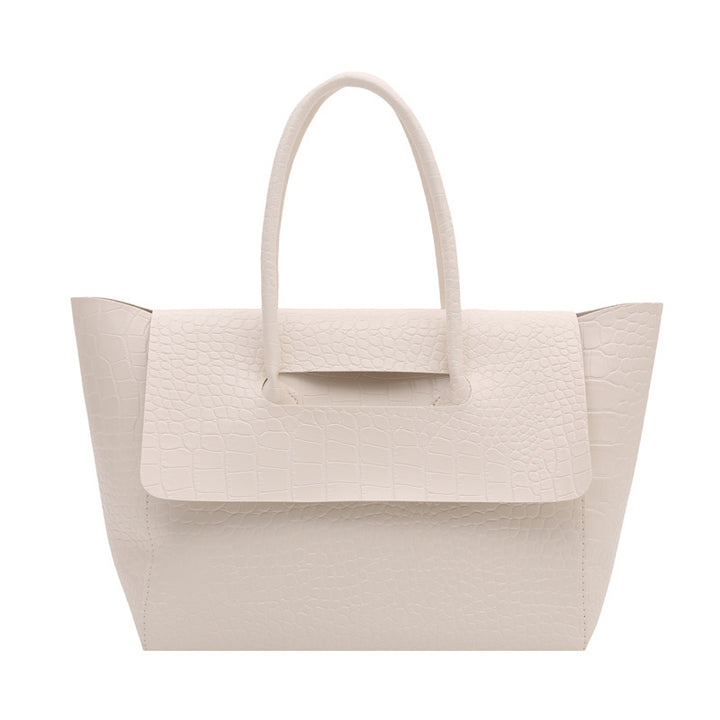 WoCrocodile Textured Structured Handbag Kalsten