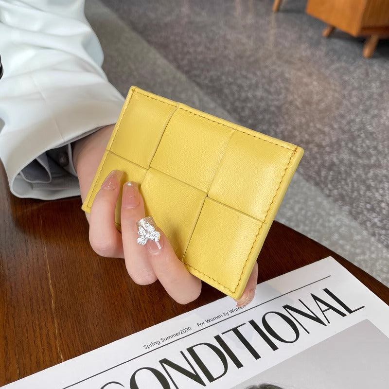 Woven Leather Card Holder Kalsten
