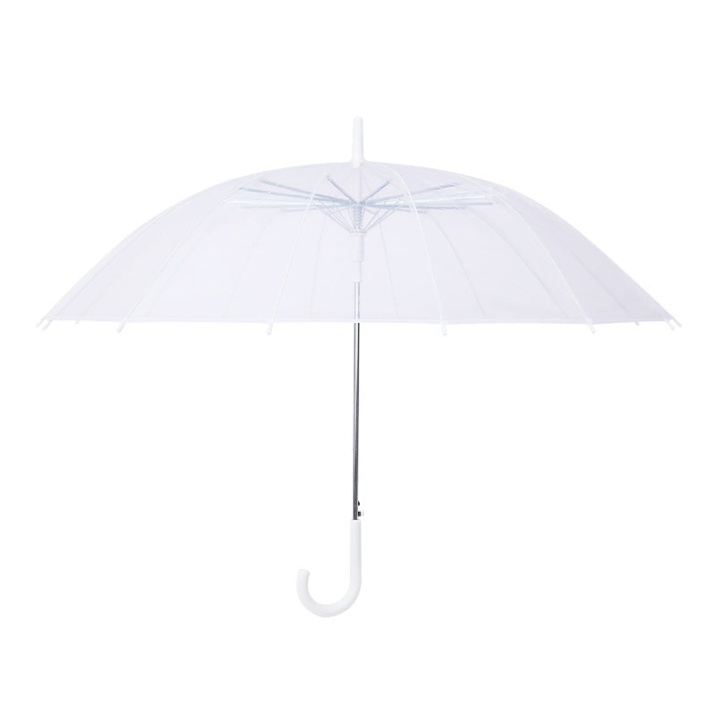 Women Transparent Design Folding Umbrella Kalsten