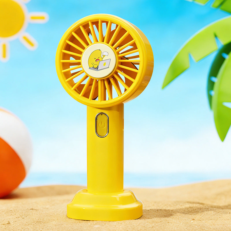 Ladies portable hand fan with USB connection and fun design Kalsten