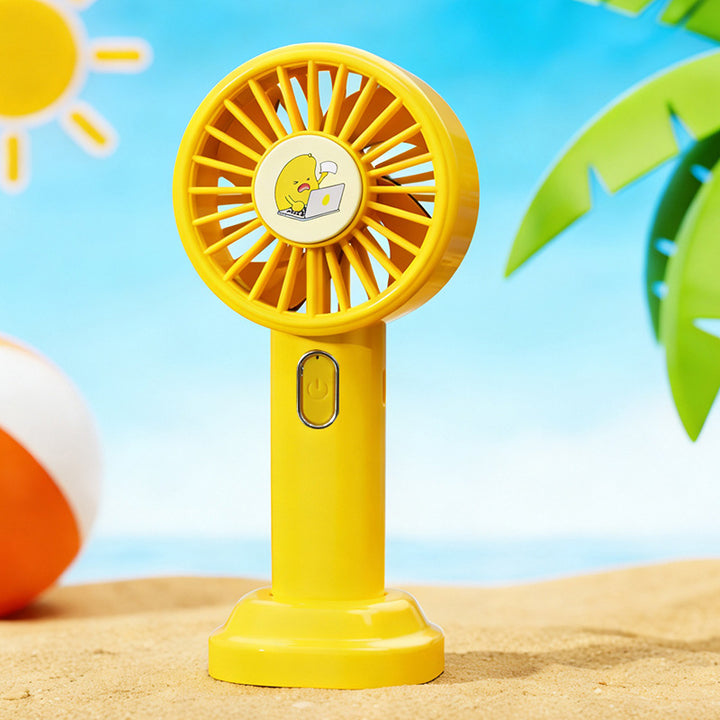 Ladies portable hand fan with USB connection and fun design Kalsten