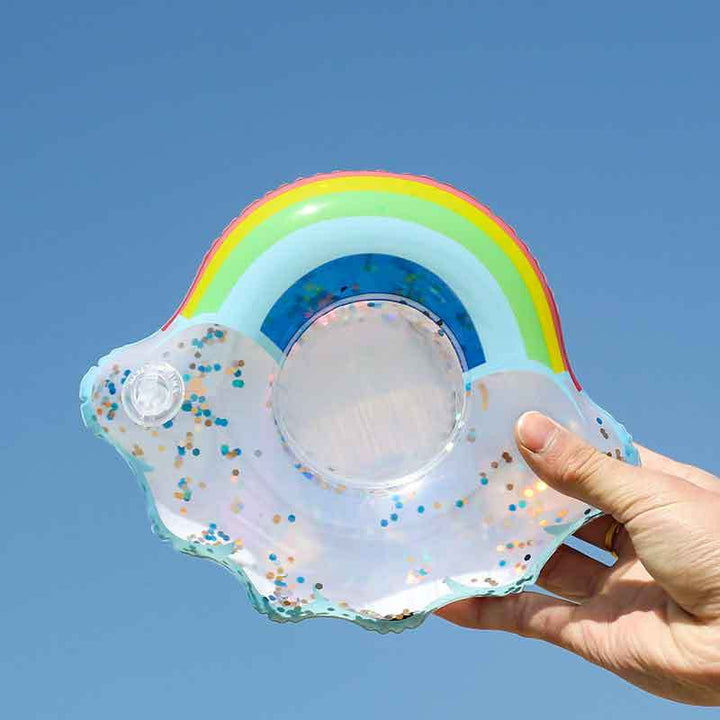 Women Inflatable Swim Ring with Floral Design Kalsten