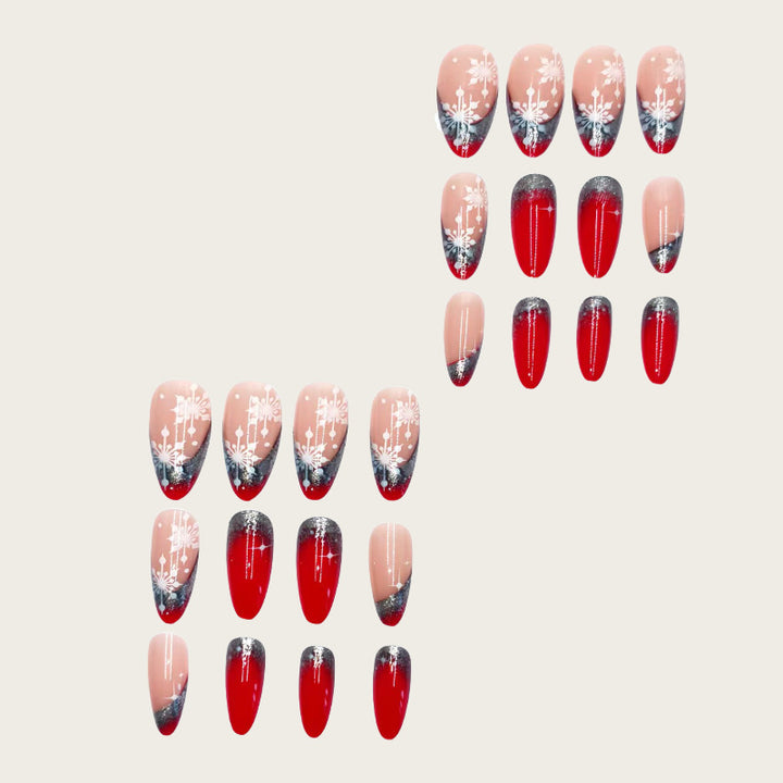 Creative artificial nails with winter motif Kalsten