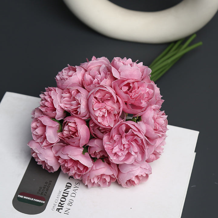 Realistic Faux Flower Bouquet