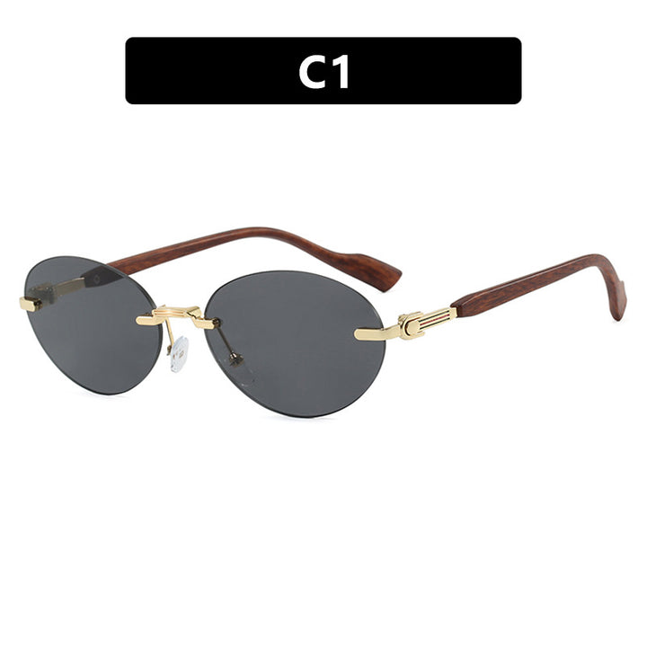 Women's fashionable sunglasses in elegant retro style with high-quality lenses and wooden details Kalsten