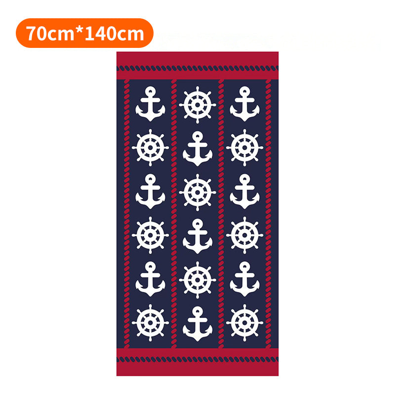 Beach towel with tropical flamingo pattern Kalsten