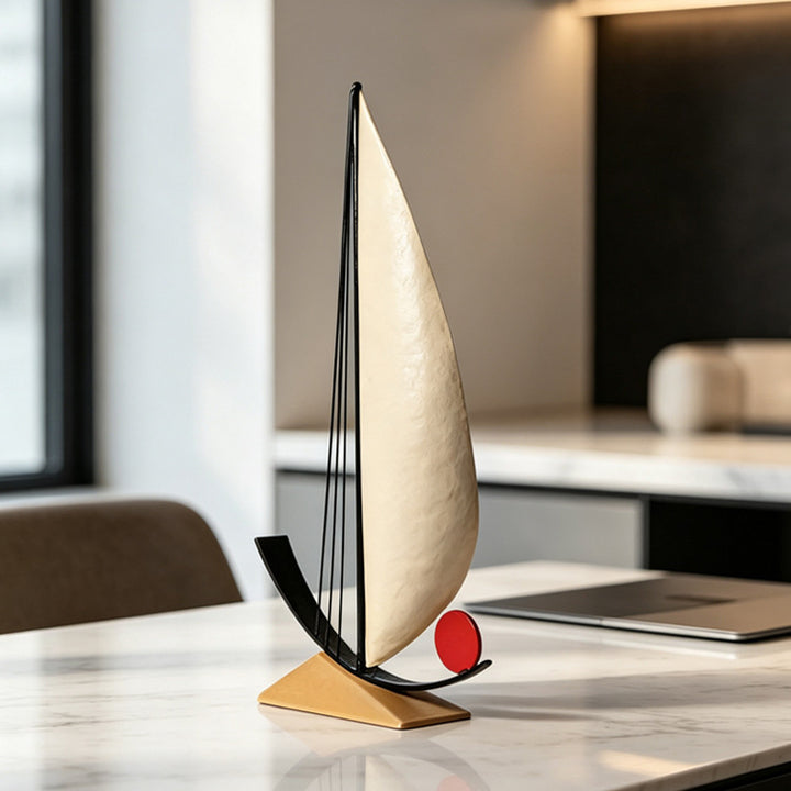 Contemporary Nautical-Inspired Decorative Sculpture