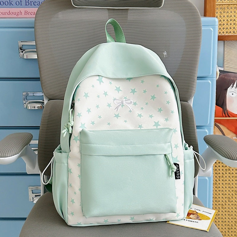 Cartoon-Themed Star-Patterned Backpack Kalsten