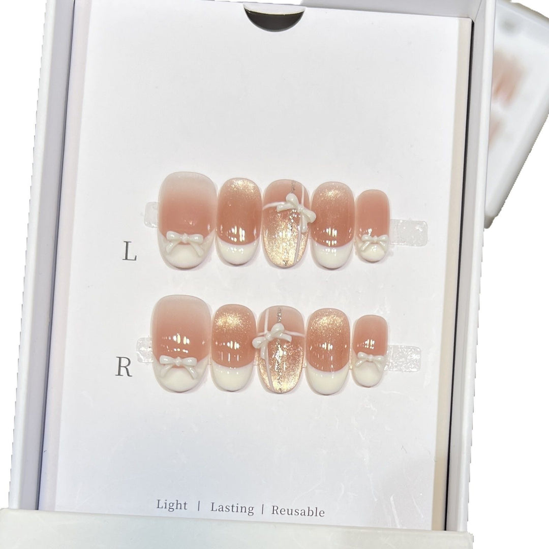 Elegant Reusable Press-On Nail Set Kalsten
