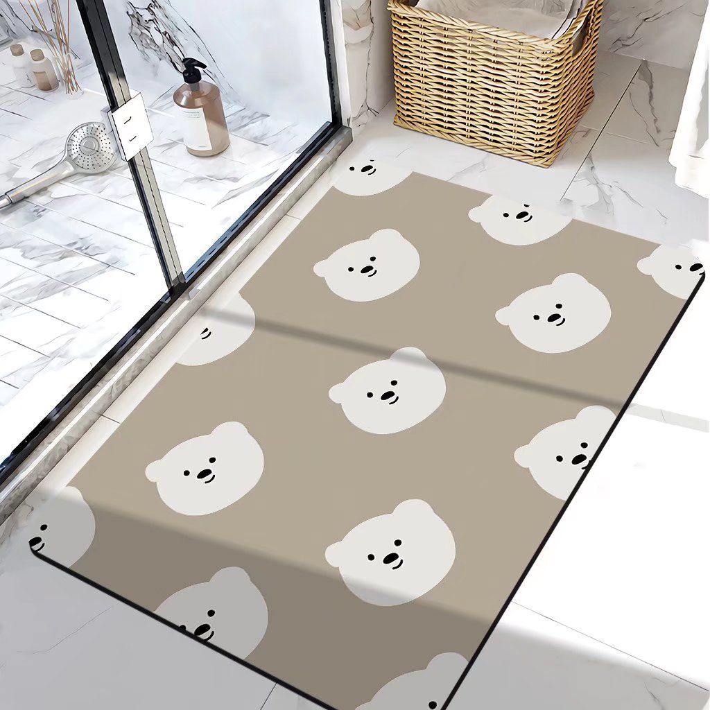 Bear-Themed Bath Mat