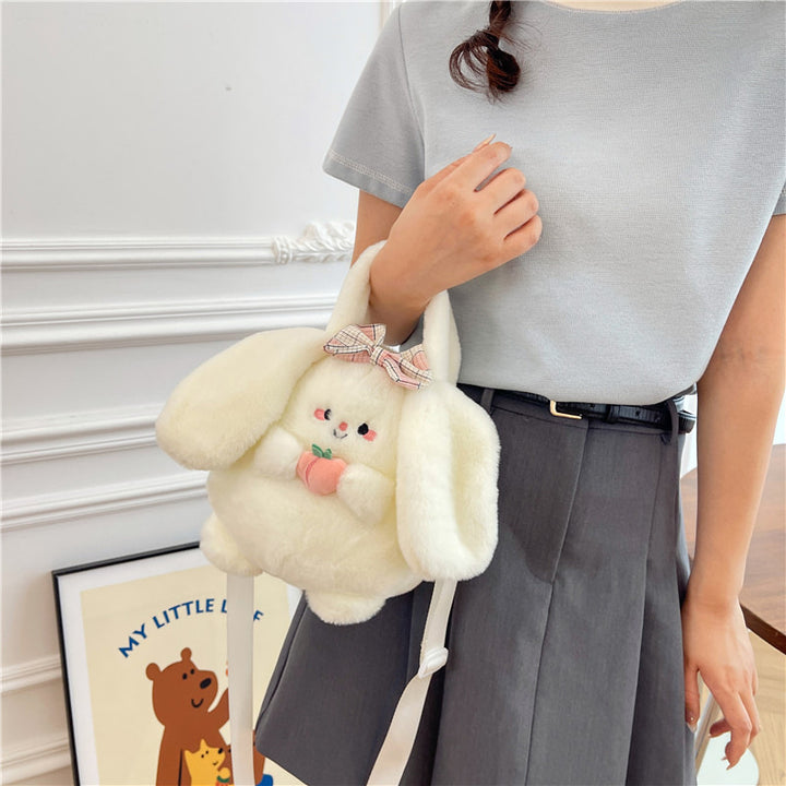 Plush Bunny-Themed Mini Backpack