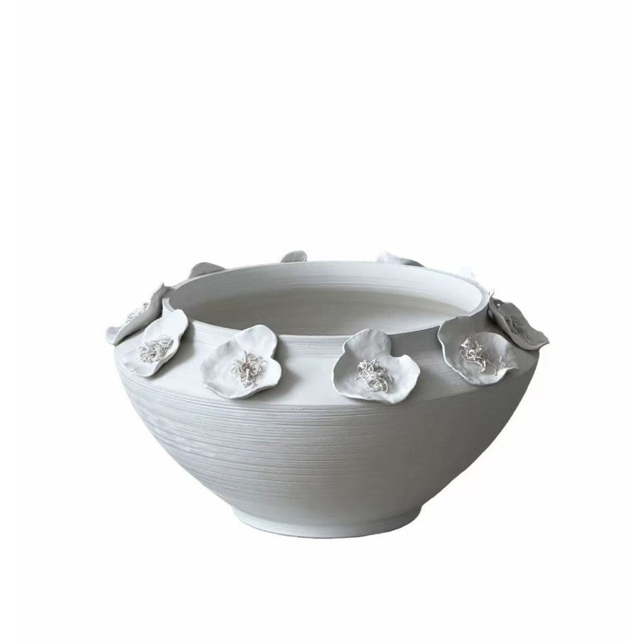 Elegant Flower Decorative Serving Bowl