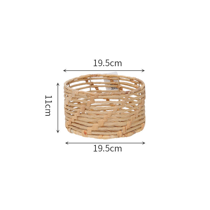 Braided basket with open design