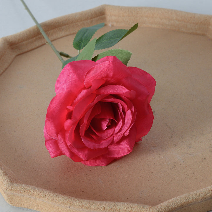 Elegant Silk Black Rose Hair Accessory