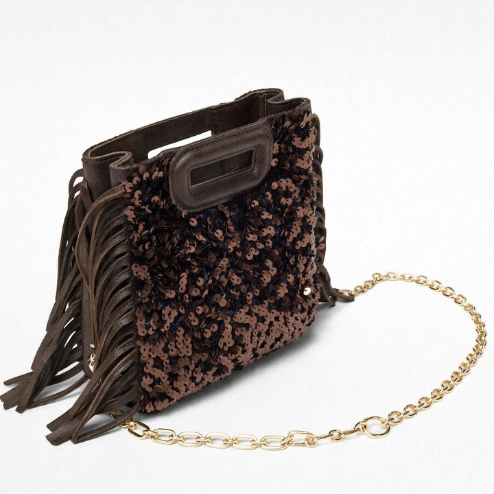 Fringed Sequin Clutch