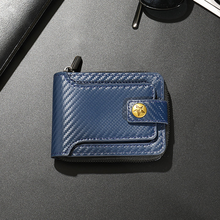 Compact Carbon Fiber Zip Wallet Kalsten