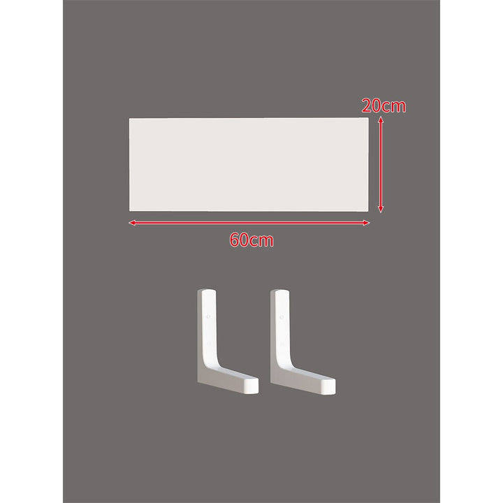 Long Narrow Floating Wall Shelf Kit with Concealed Heavy-Duty Brackets