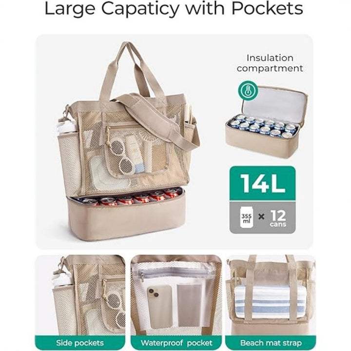Spacious and Functional Cooler Bag with Removable Compartments Kalsten