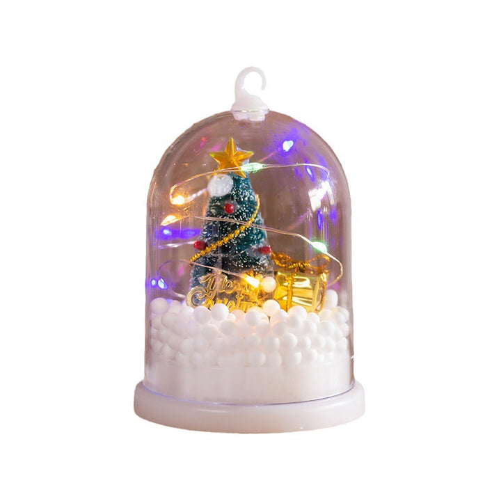 Decorative lantern with Christmas motif