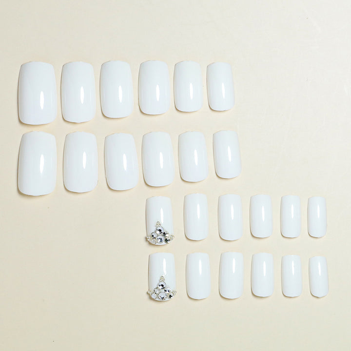Luxury Press-On Nail Design with Rhinestone Accents Kalsten