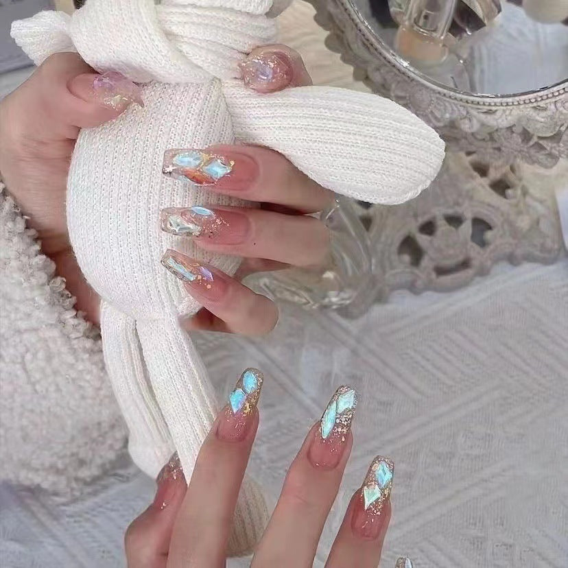Artistic Glittering Press-On Nail Set