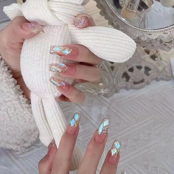 Artistic Glittering Press-On Nail Set