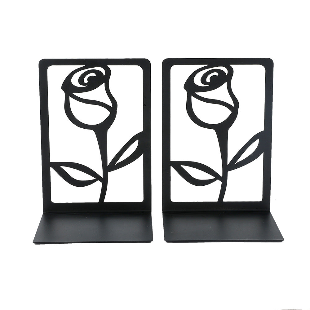 Floral-Themed Decorative Bookends