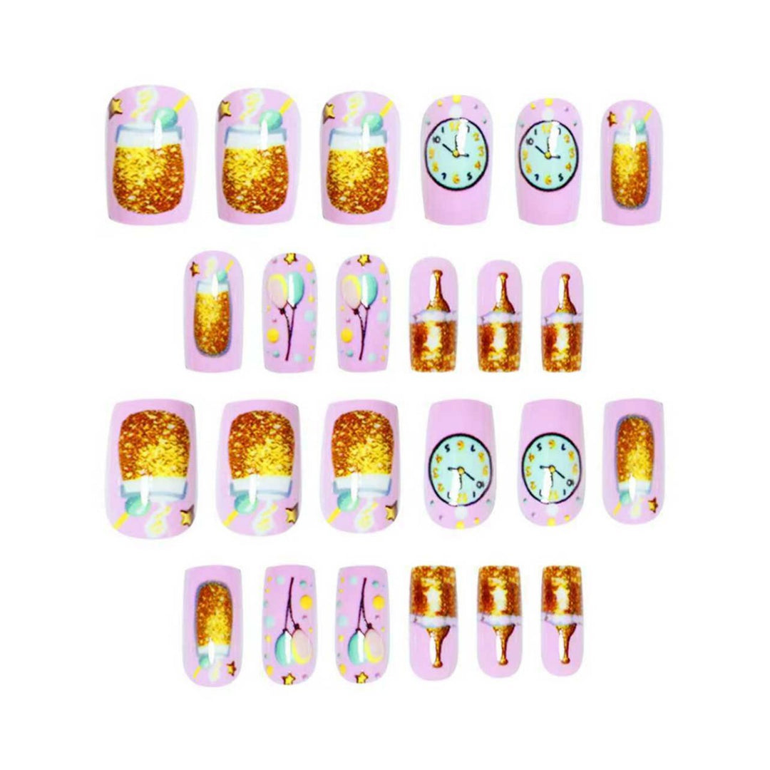 Festive Celebration Press-On Nail Art Kalsten