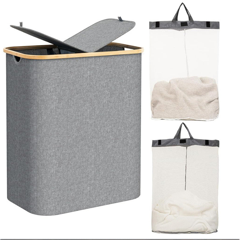 Laundry basket with practical lid and carrying handles Kalsten