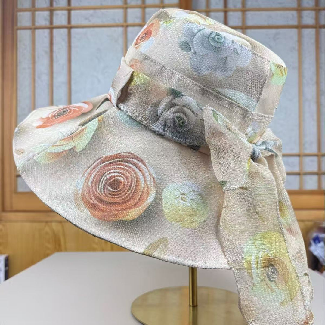 Wide Brim Floral Sun Hat Kalsten