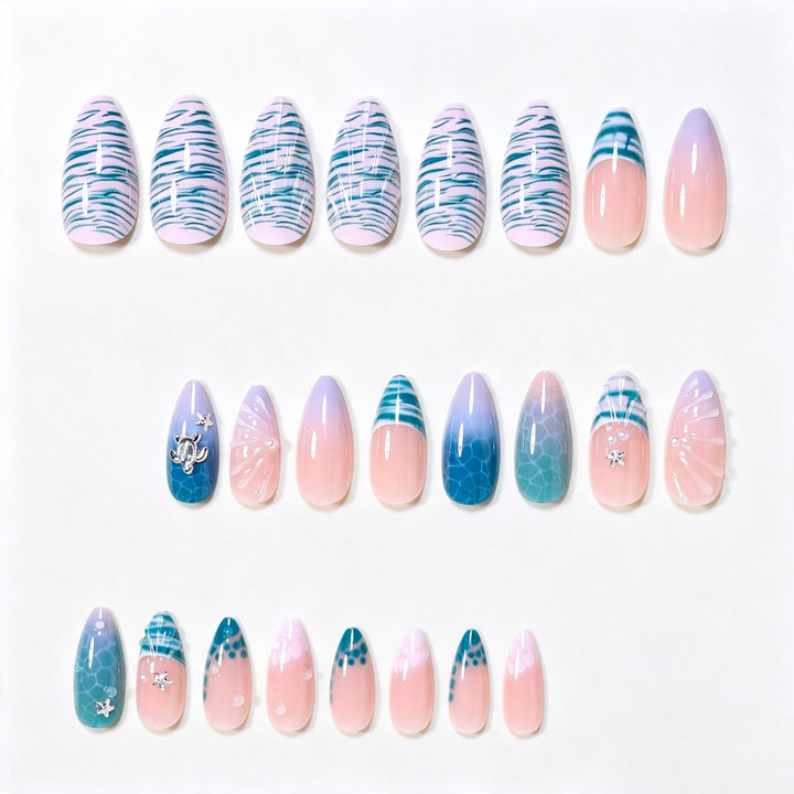 Ocean-Inspired Nail Art Design Set Kalsten