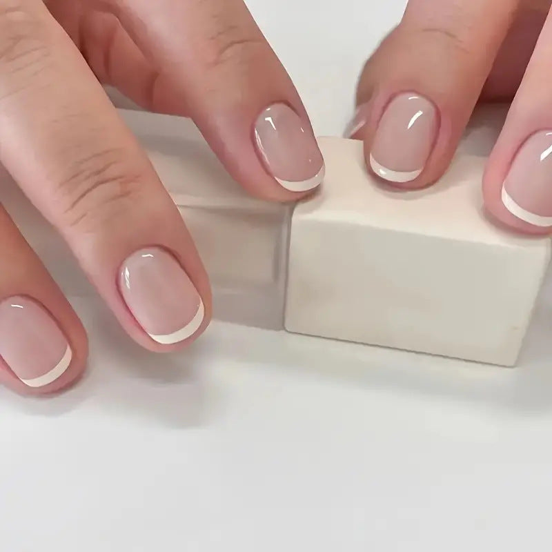 Classic French Tip Press-On Nails Kalsten