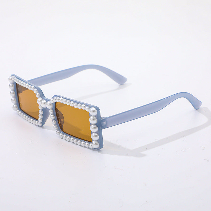 Pearl-Embellished Retro Sunglasses Kalsten