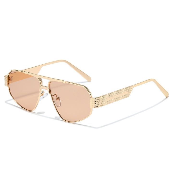 Fashion-Forward Geometric Aviator Sunglasses Kalsten