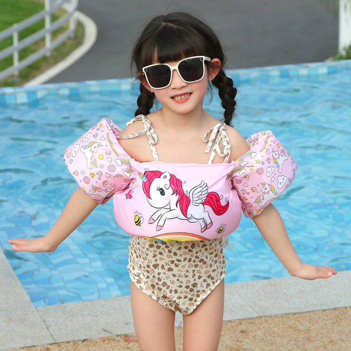 Women's Inflatable Swimming Aid with Colorful Flamingo Design Kalsten