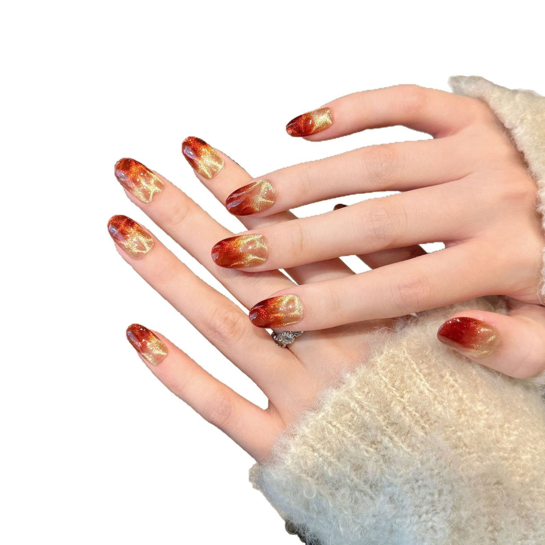 Artisanal Glittery Press-On Nail Set