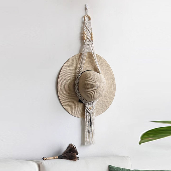 Stylish Macrame Hat Organizer Kalsten
