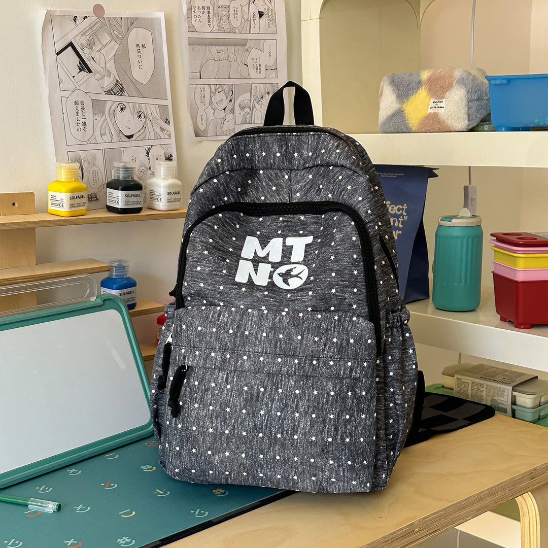 Stylish Polka Dot Printed Backpack Kalsten
