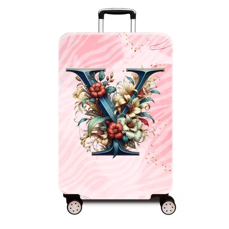 Ladies hard shell suitcase with luxurious floral design Kalsten
