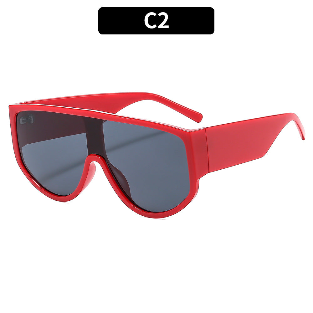 Futuristic Oversized Shield Sunglasses