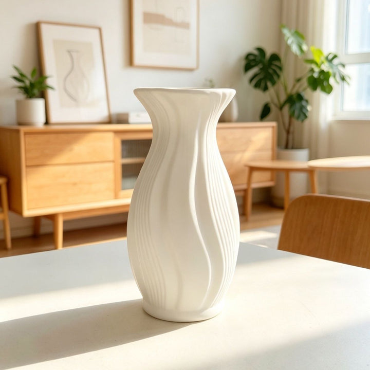 Textured Decorative Flower Vase Kalsten