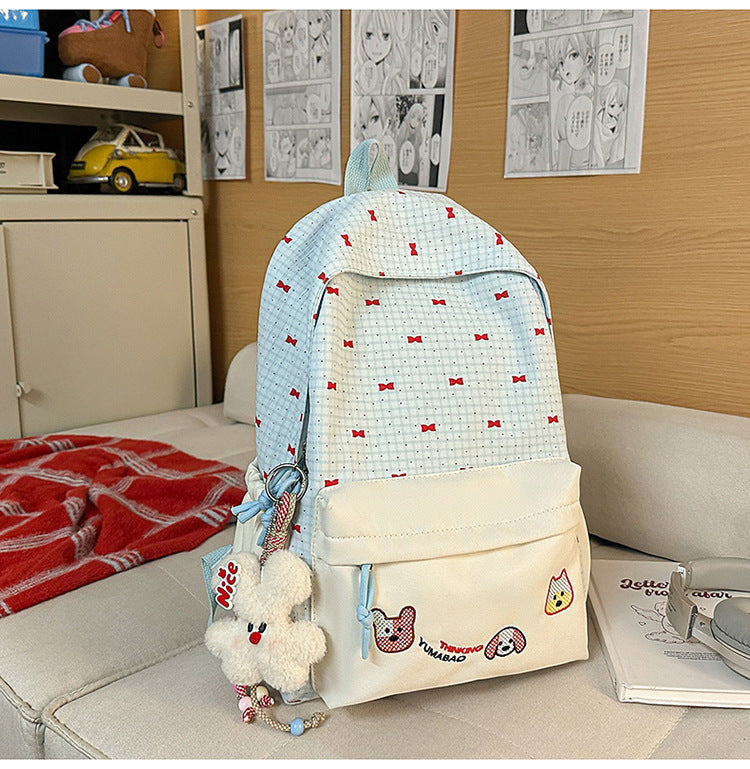 Cute Bow-Embellished Backpack Kalsten