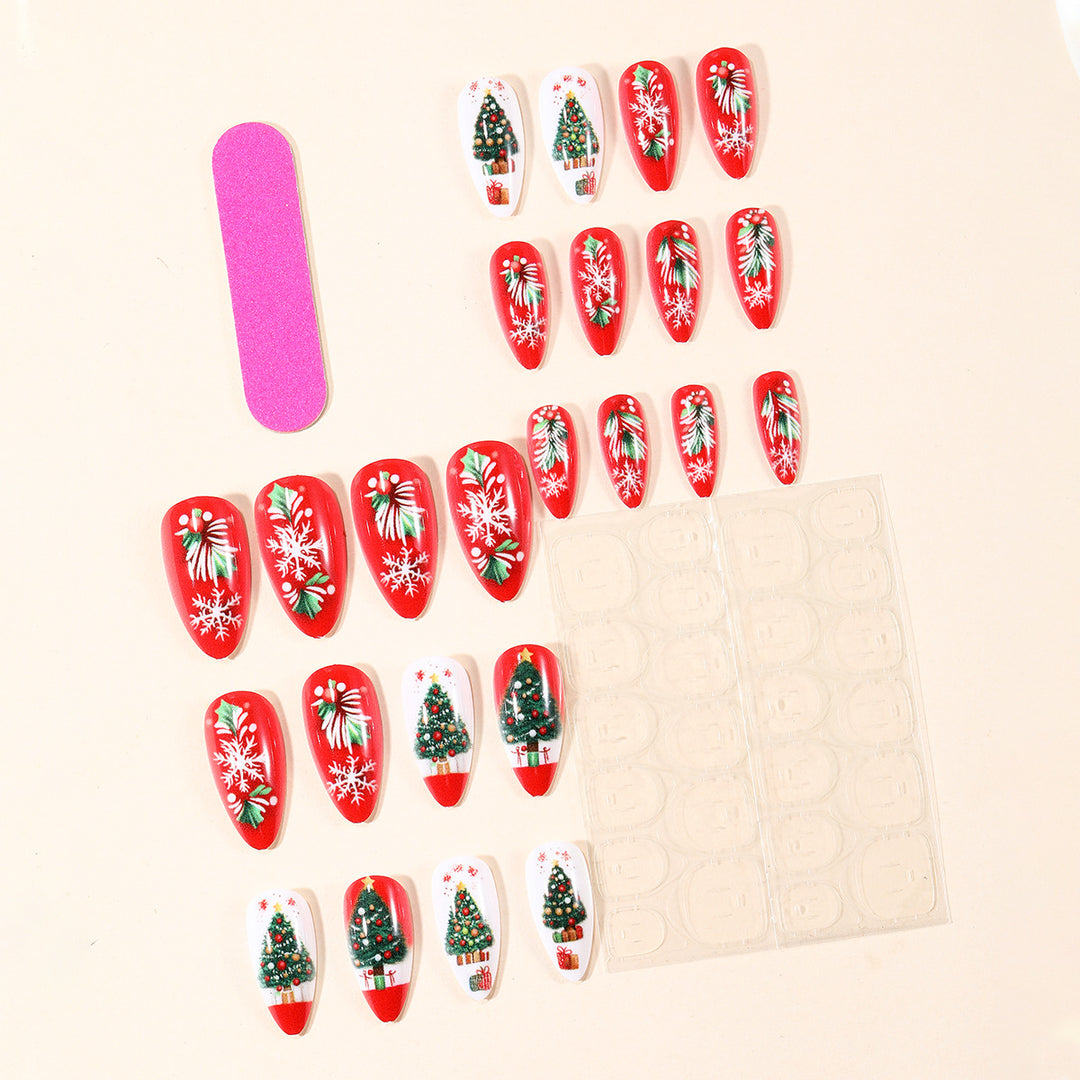Festive Christmas-Themed Nail Art Extensions Kalsten