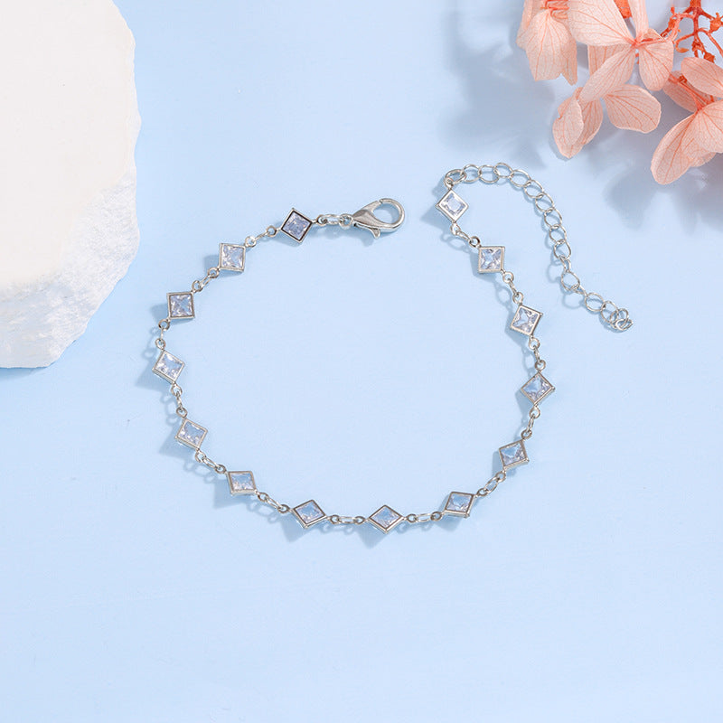 Elegant Glass Chain Bracelet Kalsten