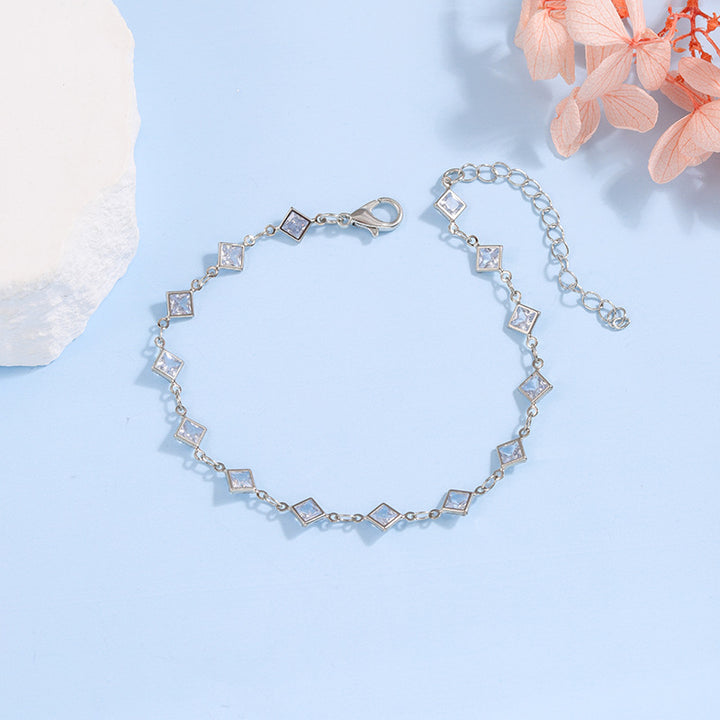 Elegant Glass Chain Bracelet Kalsten