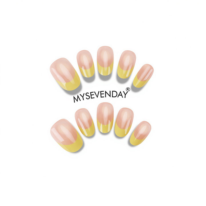 Elegant Glossy Press-On Nail Set Kalsten