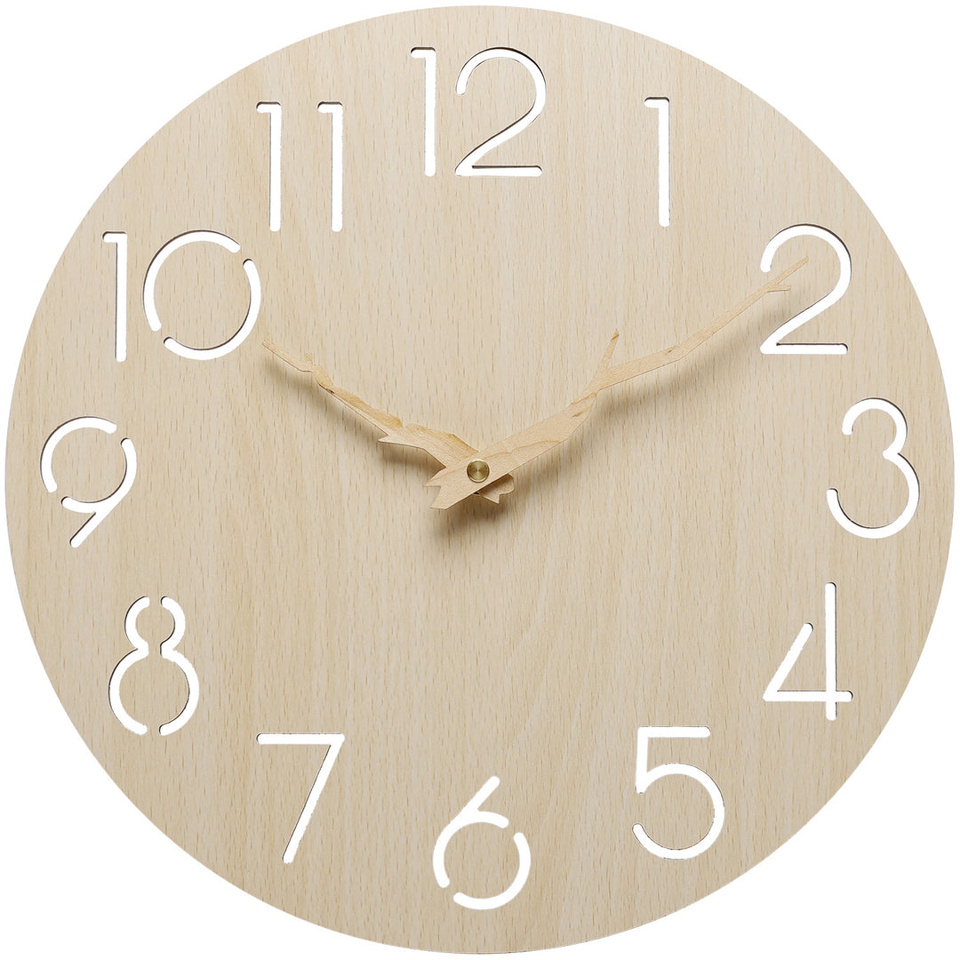 Wall clocks made from untreated wood Kalsten