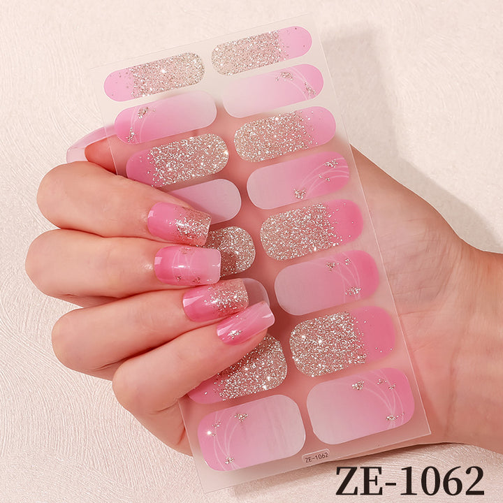 Floral Design Nail Art Wraps