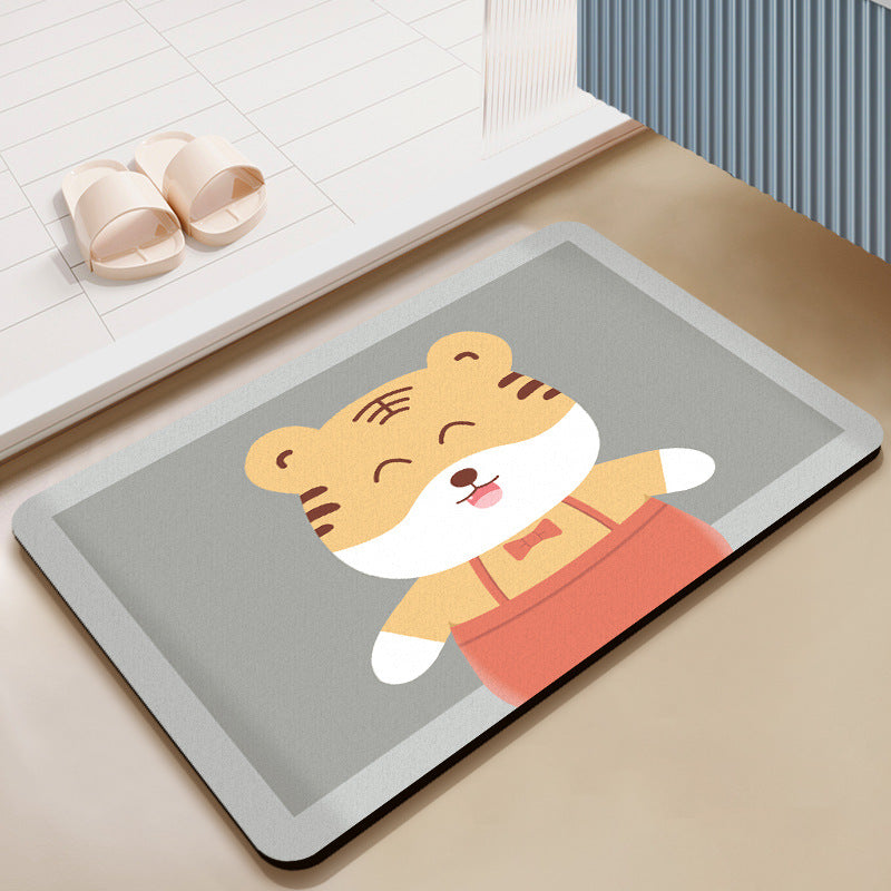 Playful Astronaut-Themed Area Mat